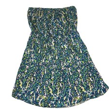Lilly Pulitzer Women's Windsor Sea Blue Stretch Strapless Dress Lrg Style 82490