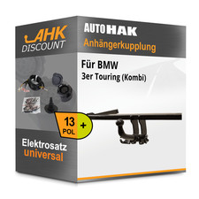 Für BMW 3er Touring 87- AUTO HAK Anhängekupplung abnehmbar + 13polig E-Satz AHK