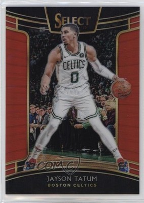2018-19 Panini Select Concourse Red Prizm 45/199 Jayson Tatum #61 0b9q