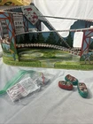 VINTAGE TIN LITHO J. CHEIN ROLLERCOASTER WIND UP TOY W/TWO CARS in ORIGINAL BOX