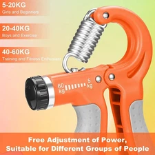 2PACK! Grip Strength Trainer 132 LBS Hand Rehab Adjustable Resistance Grippers