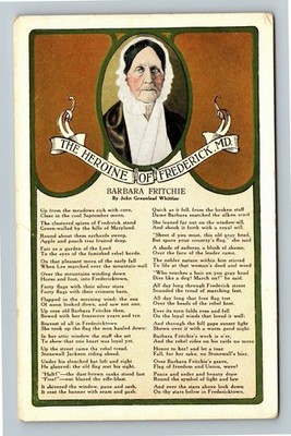 Frederick MD-Maryland The Heroine Of Frederick, John Whittier Vintage Postcard