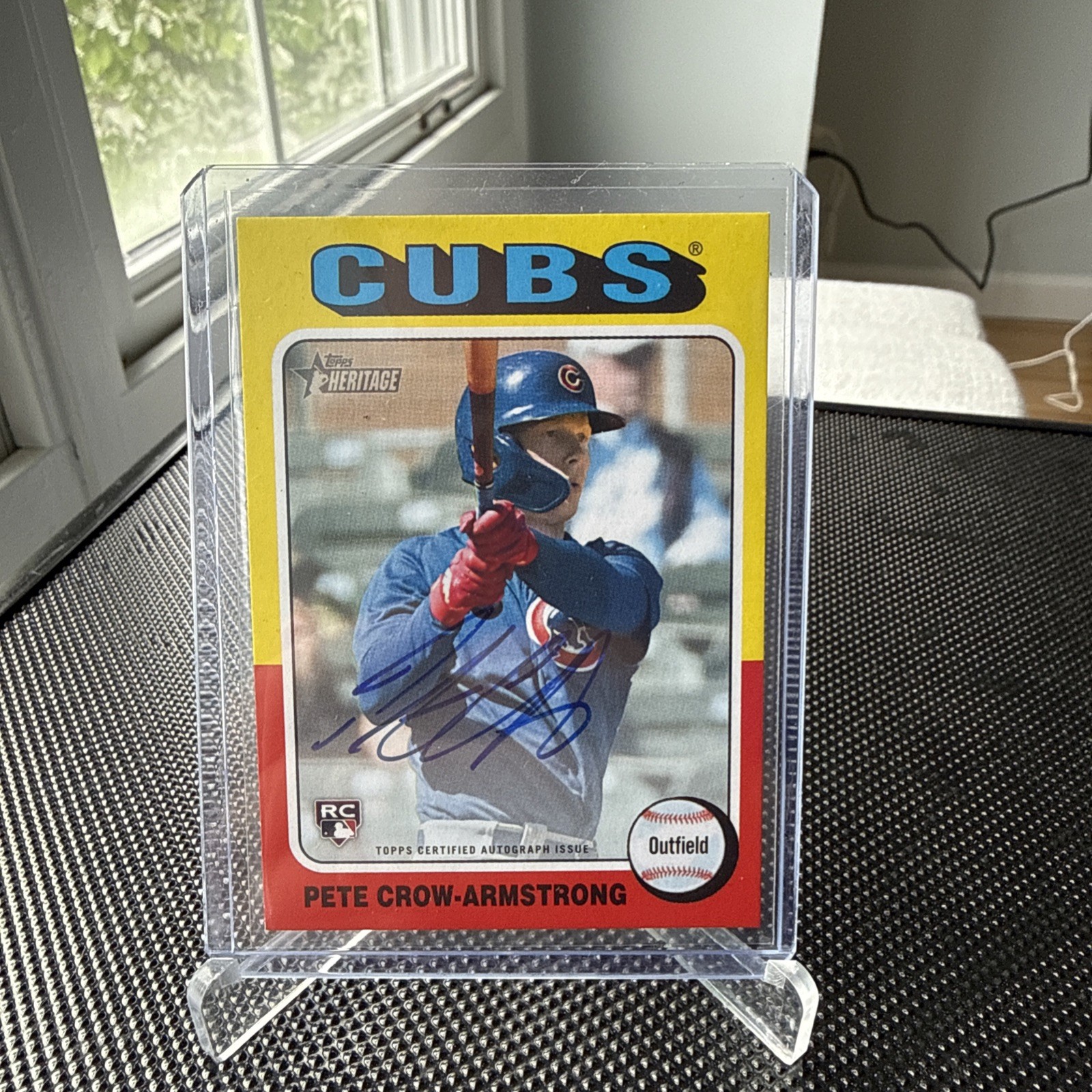 2024 Topps Heritage #ROA-PC Real Ones Auto Pete Crow Armstrong RC Auto