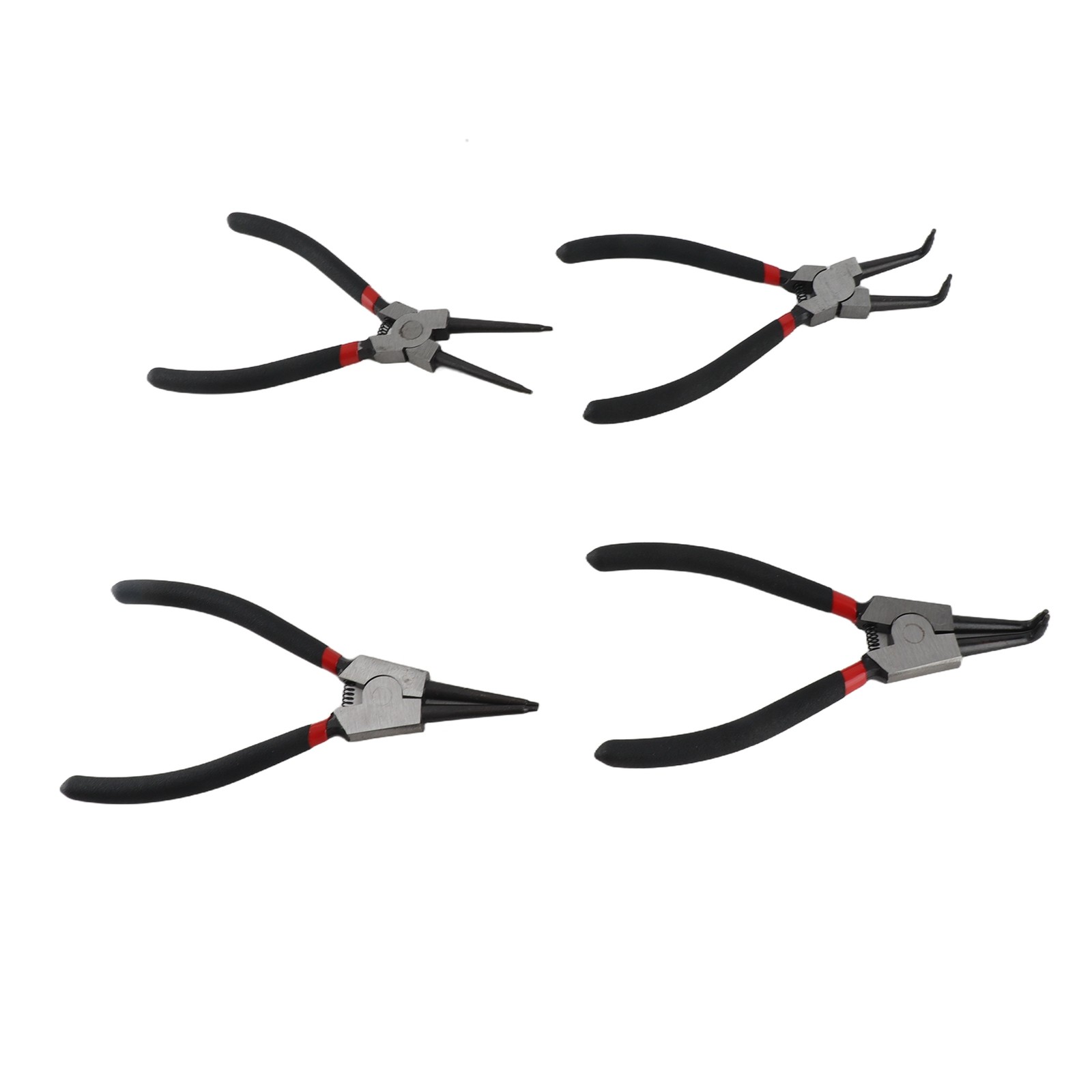 4Pcs Snap Ring Pliers Circlip Pliers Carbon Steel Hand Tools Set Kit For Repai ;