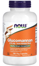 NOW Foods, Glucomannan, Konjac, 575 mg, 180 Kapseln