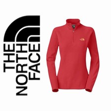The North Face Women's Size XS Glacier 1/4 Zip-Pullover Fleece - Melon Red- Used