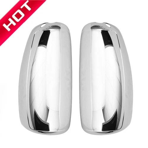 Chrome Door Mirror Cover Pair LH+RH Side For International 9200 9400i 1997-2010