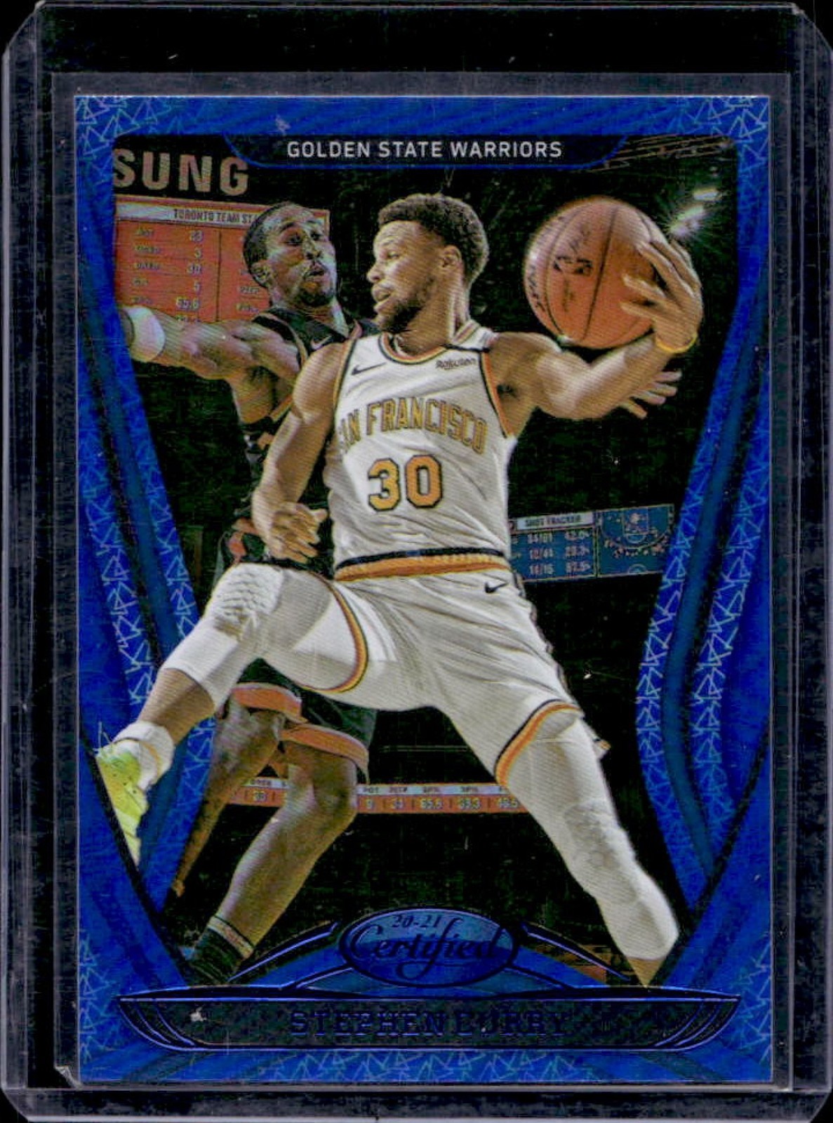2020-21 Certified Stephen Curry Mirror Blue #97 Warriors