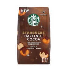 Starbucks Hazelnut Cocoa Flavored Ground Coffee, 100 Arabica, 17 oz bb 5-14-26
