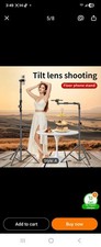 Adjustable Floor Tripod With Telescoop Arm-stable Multi'angle Precise Shooting