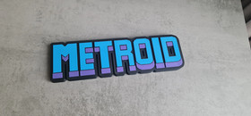 Plaque logo Metroid Classic NES decoration murale geek gaming