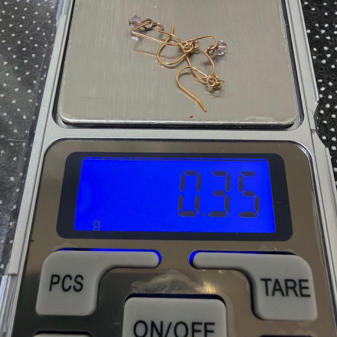 Pendientes de gancho de oro vintage joyería de segunda mano
