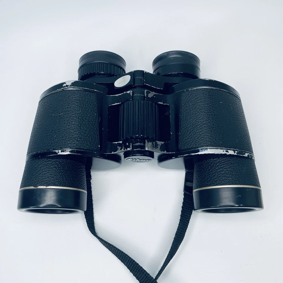 Nikon Gold Sentinel 8x35 8.2 Wide Field Vintage Binoculars 8 x 35 Black Japan - Image 3 of 4