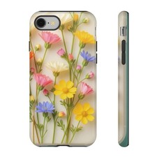 Aesthetic Floral Phone Case ,Tough Cases, Protective Cover, Flower Design