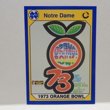 Notre Dame College Football Orange Bowl Card 85 (D)
