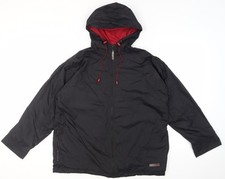 Giacca sportiva uomo nera con cappuccio taglia 20