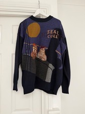 Iceberg Seal Cull 100% czysta wełna Sweter Rozmiar L