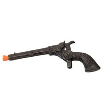 CAST IRON STEVENS FAVOR CAP GUN - 1880 4 Star 6 1/8" F6.1