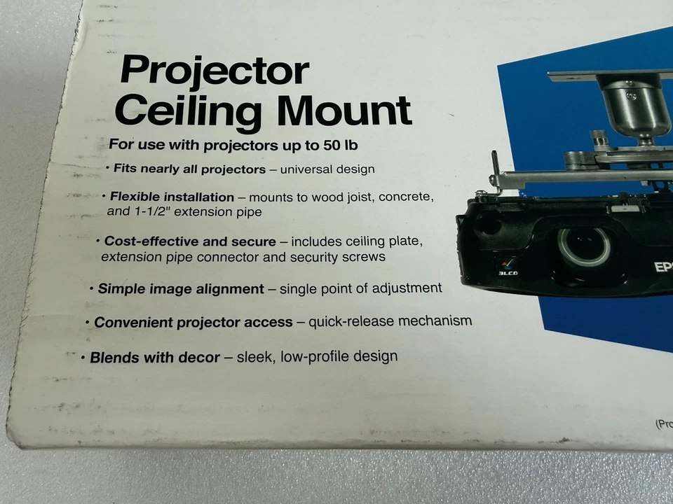 Epson Peerless ELPMBPJF универсальное потолочное крепление для проектора до 50 фунтов - Изображение 2 из 4