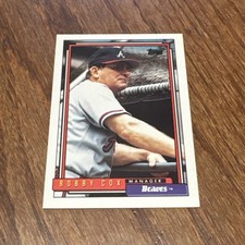 Bobby Cox 1992 Topps #489 Atlanta Braves FREE SHIPPING