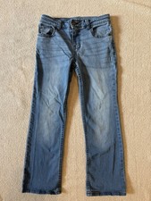 Cat & Jack Girls Size 8 Blue Bootcut Denim Jeans Super Stretch