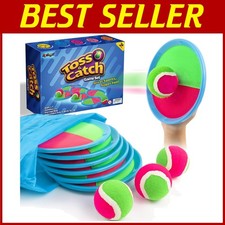 Kids Toss and Catch Ball Set with Paddles - Outdoor Games