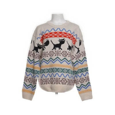 Hema, Strickpullover, Größe: 134/140, Beige/Mehrfarbig, Acryl, Sonstiges #3cL