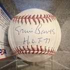 Ernie Banks Autographed Baseball HOF 77 Professional Sports Authenticator (PSA)