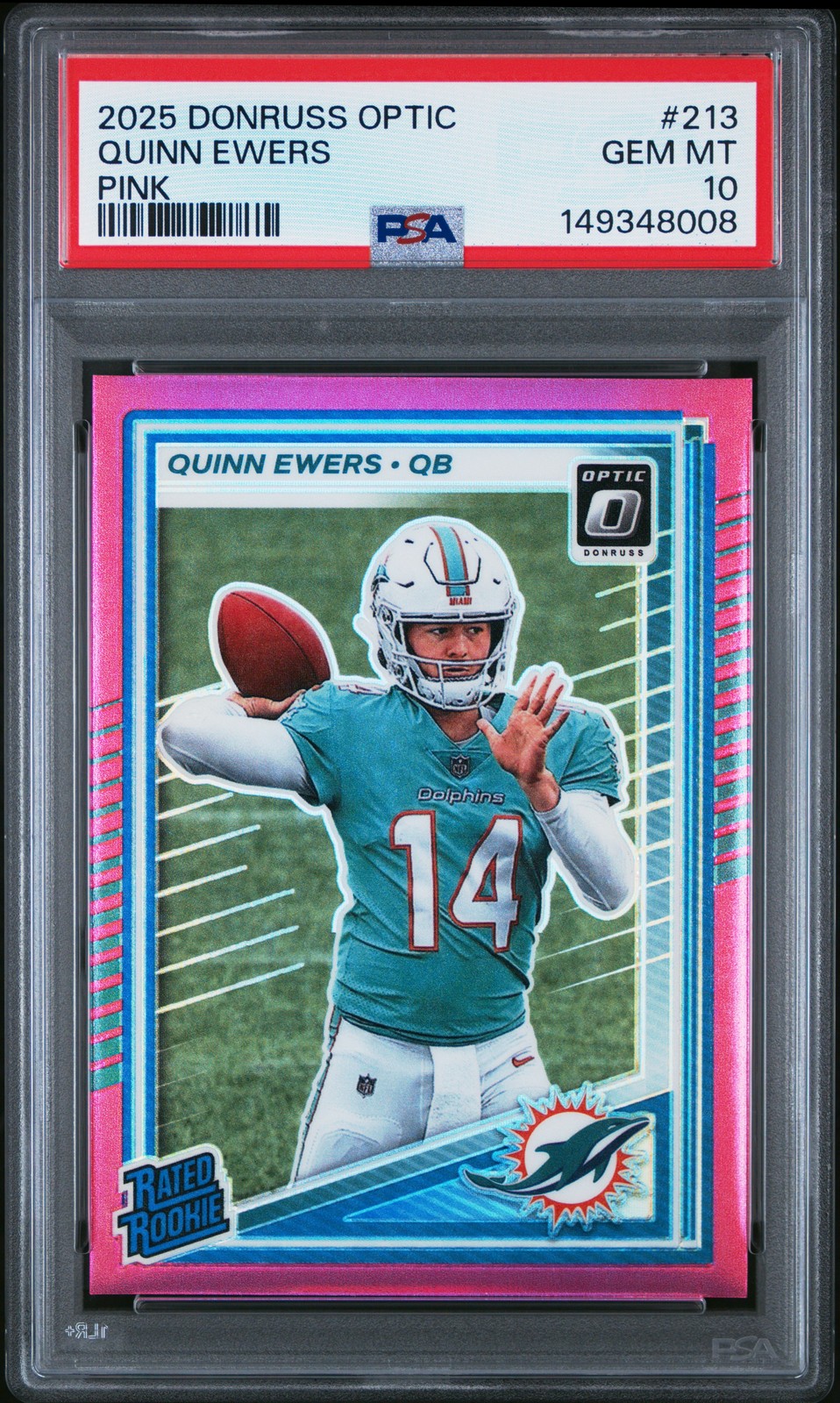 Quinn Ewers Panini Donruss Optic #213 Pink