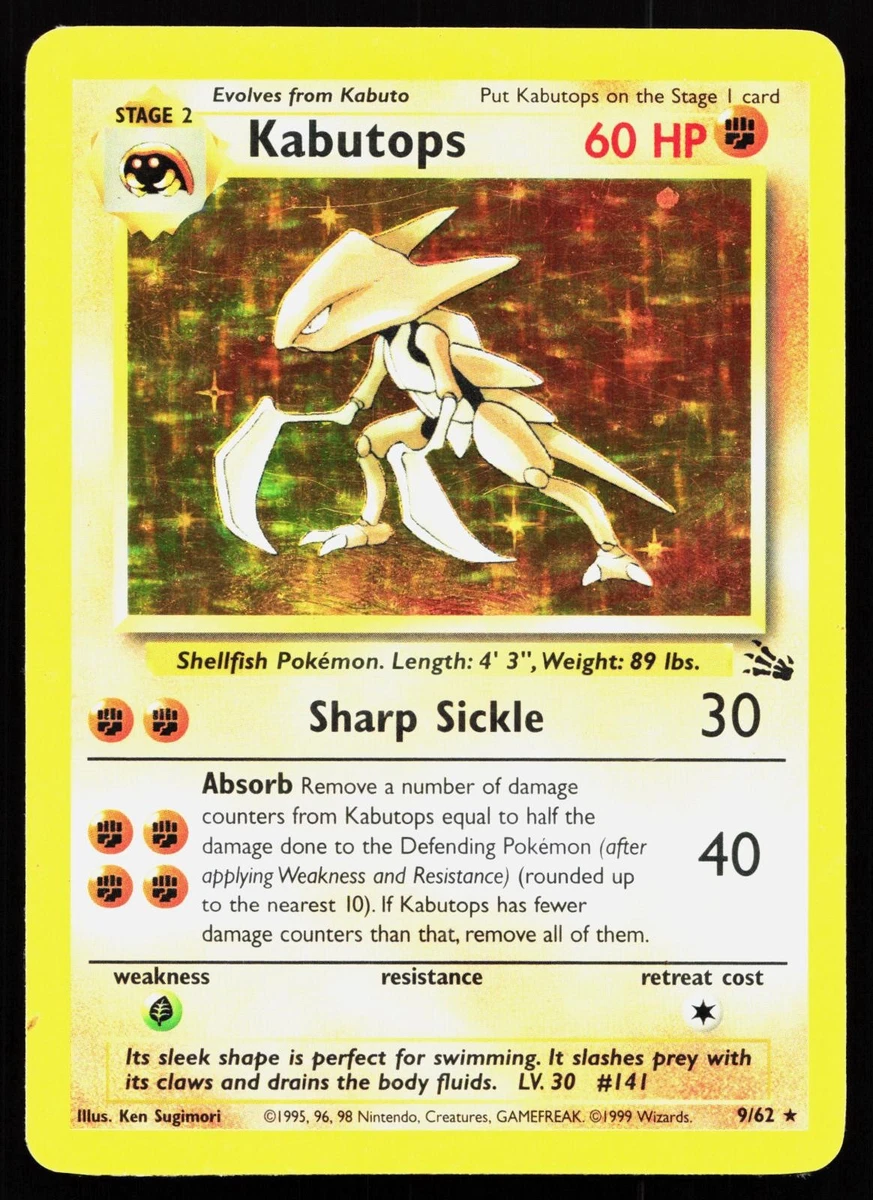 Kabutops Pokémon TCG Cards for sale | eBay