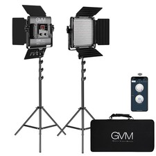 GVM 2 Pack LED Video Lighting Kits with APP Control, Bi-Color Variable 2300K ...