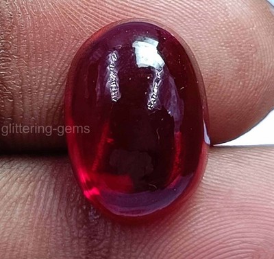 8.65 Carat Natural Ruby Oval Cut Cabochon Loose Gemstone   Collector s Gem''5SDG