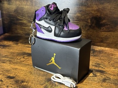 New Purple Luxury Portable Charger Power Bank Keychain Mini Air Jordan