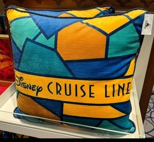 🔥Disney Throw Pillow - Disney Cruise Line - Colorful Mosaic Collection🔥