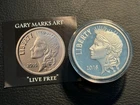 1 OZ 2016 LIBERTY’S LEGACY, with COA Gary Marks, Heidi Wastweet Art Round