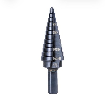 Klein Tools KTSB14 Double-Fluted Step Drill Bit #14 - 3/16'' to 7/8'' - NEW