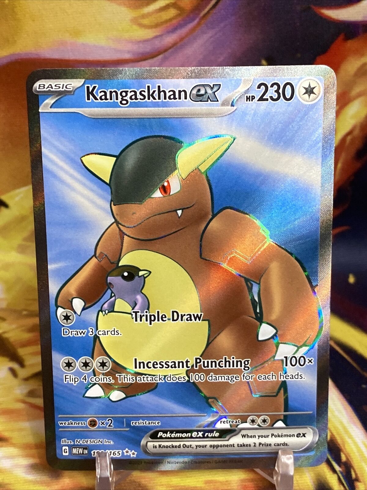 Pokemon TCG 151 Kangaskhan EX Holo Foil Rare - Brand New – CPJCollectibles