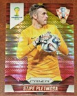 2014 Prizm World Cup Stipe Pletikosa Yellow & Red Pulsar Prizms Croatia