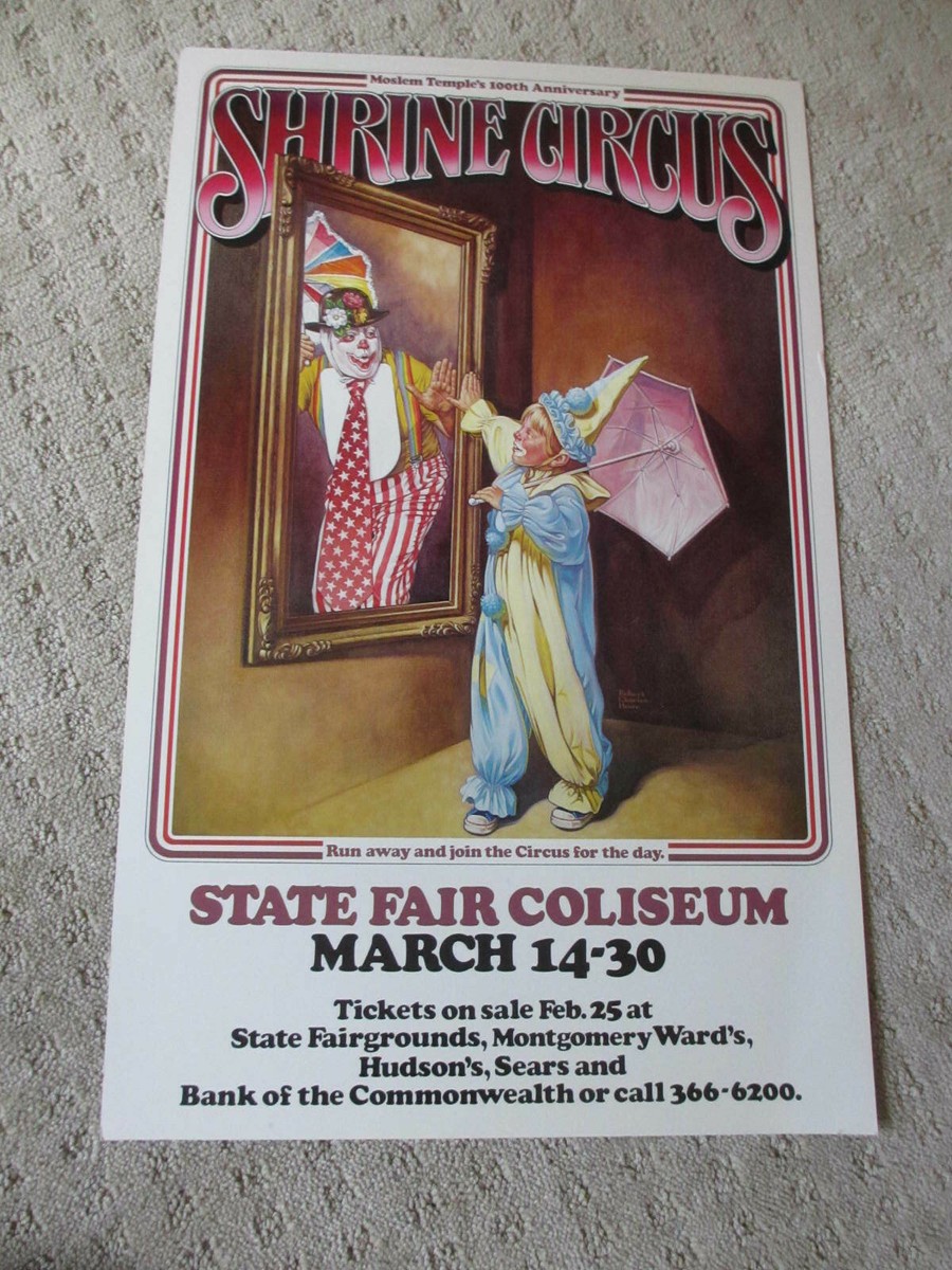 Vintage 1980 Michigan Shrine Circus 100th Anniversary State Fair