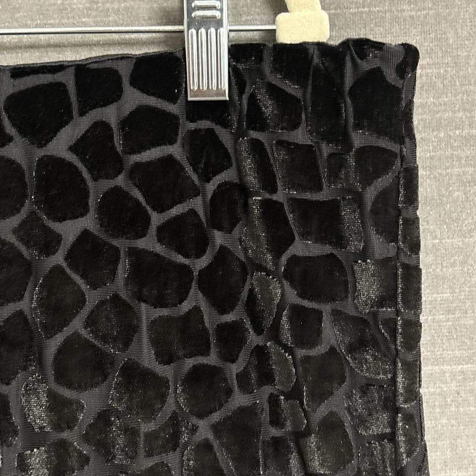 Eloquii 裙 20 黑色天鹅绒长颈鹿 Midi 鸡尾酒晚礼服学院风 — 第 2/4 张图片