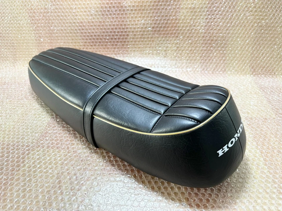 Sillín de metal Honda CL50 Seat Gold Pipping SS50Z CL 70 SS50 S50 CD50 SS50V. Foto 2 de 4