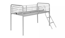 Good condition Mid sleeper bed Argos Home Jo Mid Sleeper Metal Bed Frame- Silver