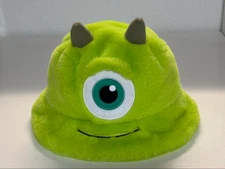 Monsters Inc Mike Bucket Hat Fluffy Cap Tokyo Disney Resort Used