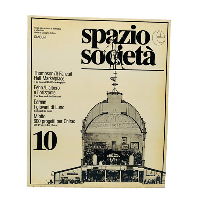 Raum und Gesellschaft Nr. 10 / 1980 Zeitschrift Architektur Mazzotta Giancarlo De Carlo