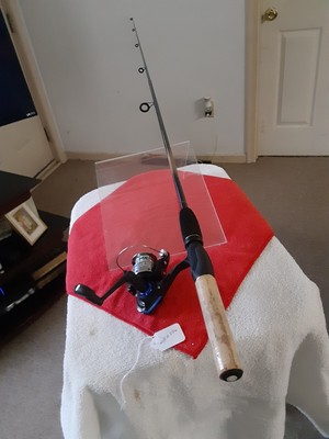 New Spinning Fishing Rod ZEBCO 5'6''médium 2PC AND Reel Shakespeare Conquets