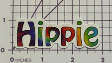 HIPPIE Rainbow Tie Dye Letters - Vinyl Decal Sticker Bomb Peace Love Coexistence
