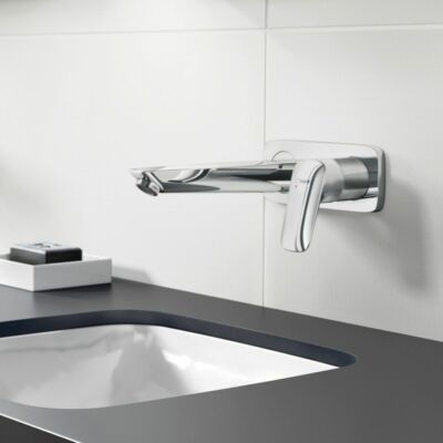 Hansgrohe Logis Single Lever Basin Mixer 7122003 with rough in 13622180 195mm