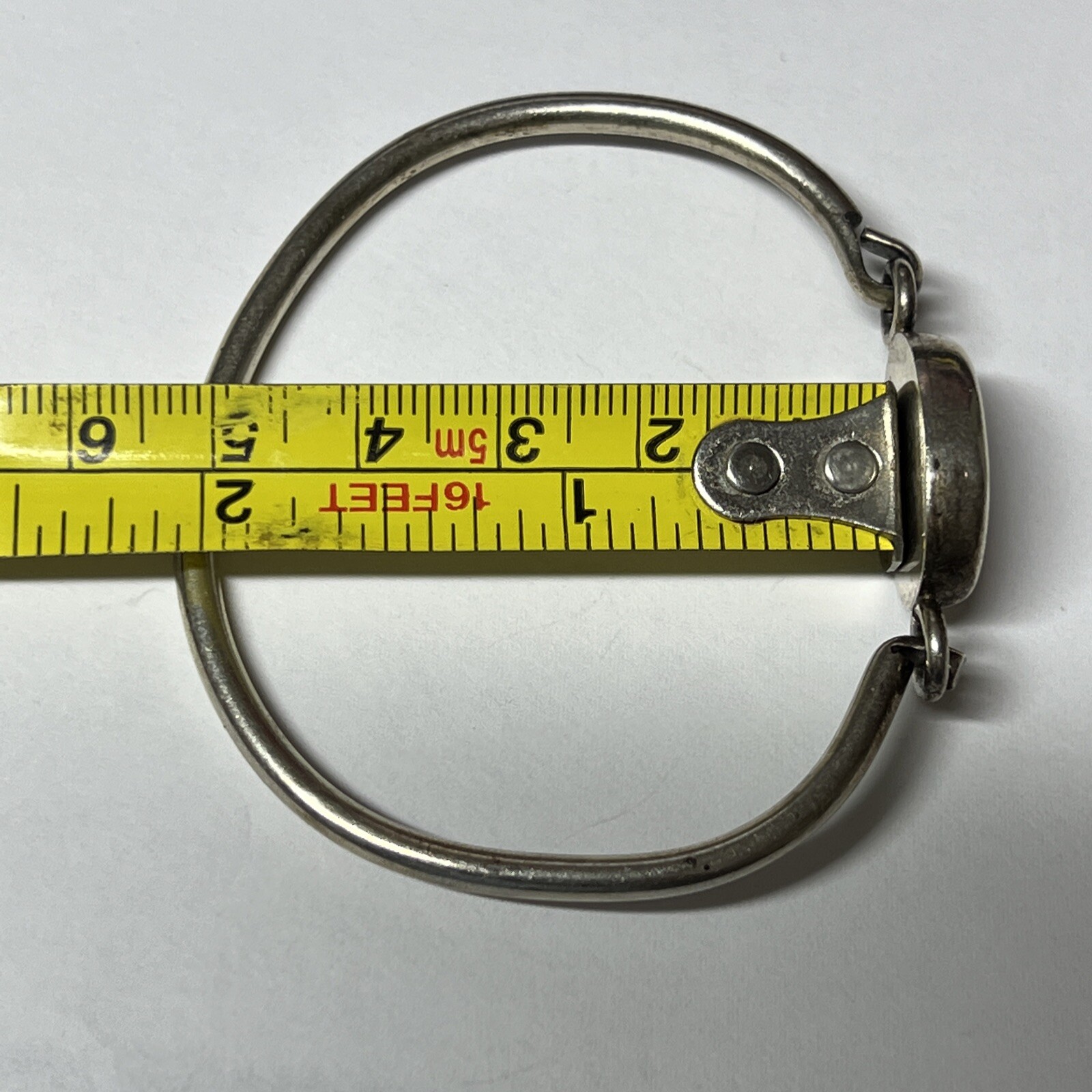 Monogram Sterling Silver Round Bangle Bracelet - image 5