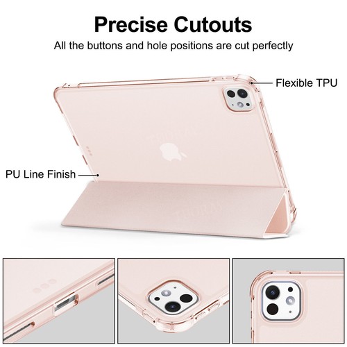 Case for iPad 7/8/9th 10.2 Air 4 5 6 Pro 11'' 13'' 2024 Smart Leather Flip Cover - Picture 83 of 87