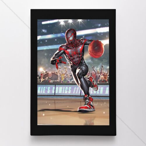 Spiderman Poster Canvas NBA Amazing Spider-Man Vol 5 #68 Miles Morales Print - Photo 1 sur 4